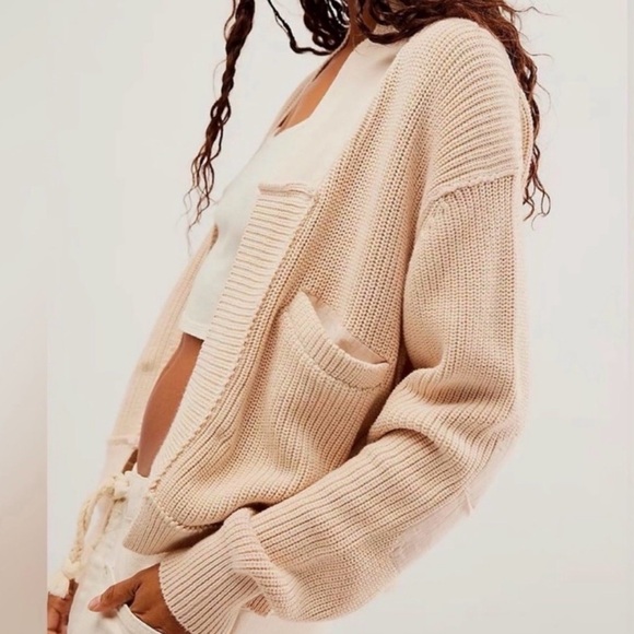 We The Free Cream Open-Front Cardigan - Picture 4 of 8